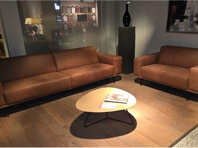 Lederland ROTTERDAM Showroommodel chiel  3,5  + loveseat
